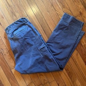 Duluth Trading Co Pants Mens 34x30 Trim Fit Blue Flex Ballroom Khakis Outdoor